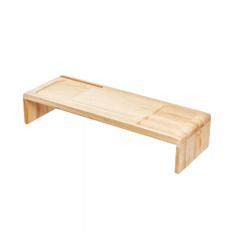 

iDesign Eco Office Natural Wood Riser, Beige
