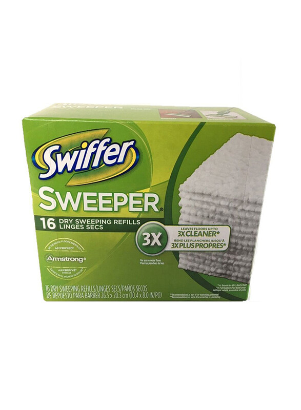 

Swiffer Dry Sweeping Cloth, 16 Pieces, White