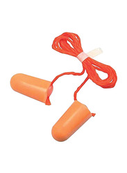 3M Corded Foam Noise Reduction Ear Plugs, 1110, Orange