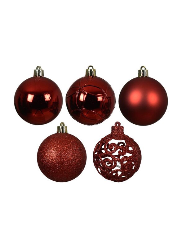 

Kaemingk Baubles Shatterproof, 6cm, Red