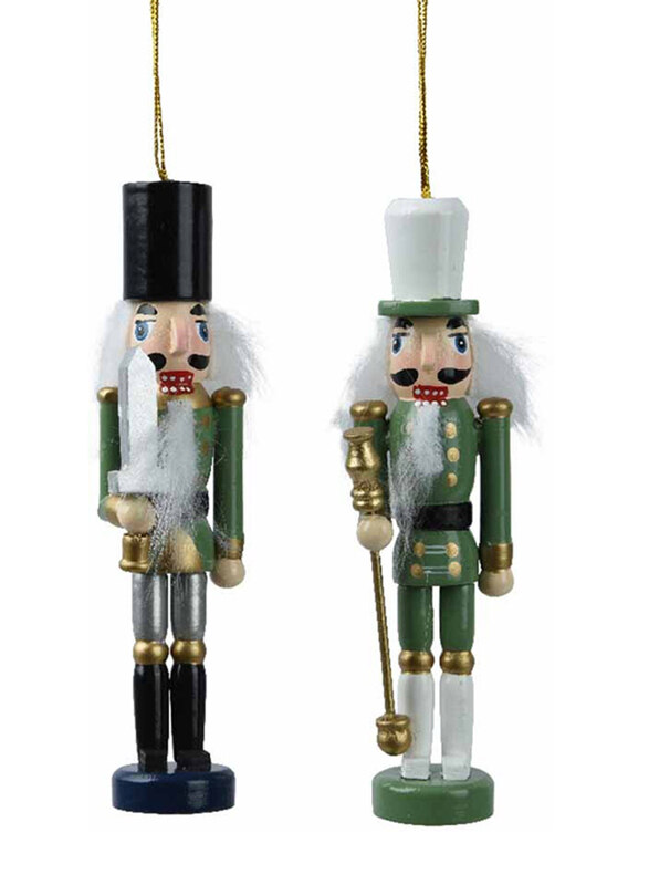 

Kaemingk Nutcracker Pinewood On Base, Green