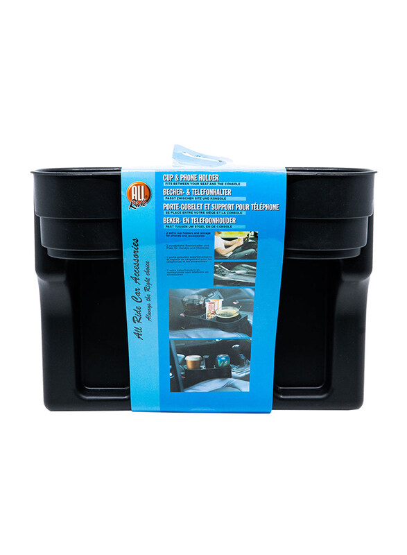 

All Ride Rear Side Cup & Phone Holder, Black, 19x25x10 cm