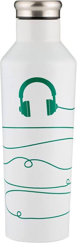 

Typhoon 800ml Pure Stainless Steel Colour Changing Wired Bottle, White