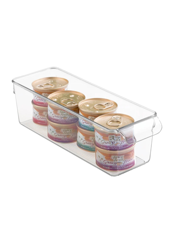 Inter Design Linus Polyethylene Pullz Freezer Storage Organizer, 4 x 11.5 x 3.5 inch, Clear