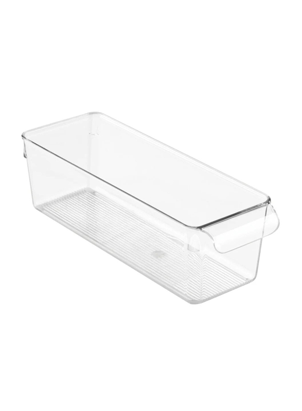 Inter Design Linus Polyethylene Pullz Freezer Storage Organizer, 4 x 11.5 x 3.5 inch, Clear