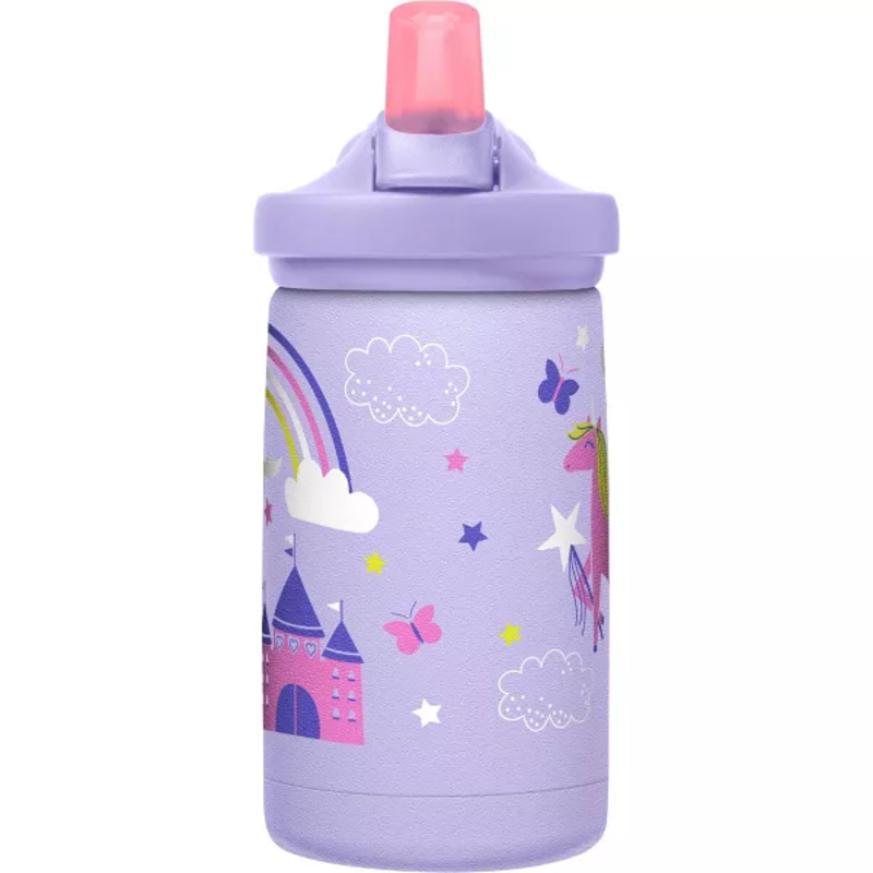 CamelBak Eddy+ Kids 12 oz Bottle, Insulated Stainless Steel with Straw Cap - Leak Proof When Closed, Magic Unicorns!