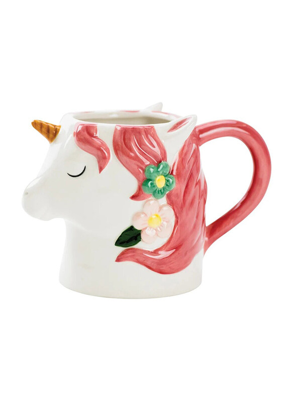 

Boston Warehouse 18oz Earthenware Pastel Unicorn Mug, 79006, Multicolour