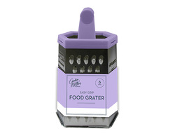 Pastel Six-Sided Grater: Versatile Grating, Sharp Blades, Non-Slip Base, Dishwasher Safe, Food-Safe, Compact, Stylish, Durable