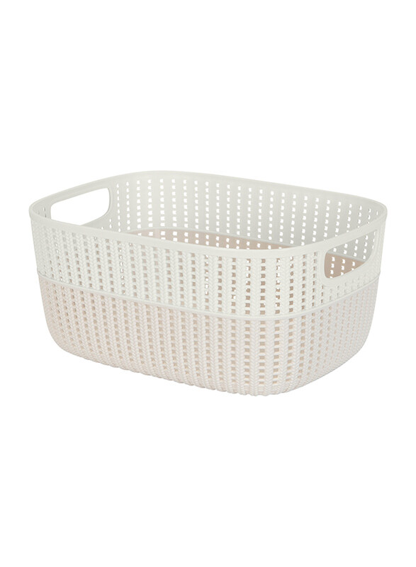 

Simplify Two Tone Tote Sailor Knot Storage, Large, Ivory