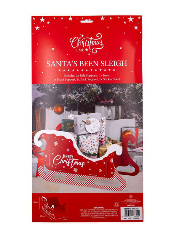 

Rsw Christmas Santa's Been Sleigh, Red