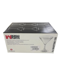 Borgonovo Cal.Martini 150ML Large Glass, Set Of 6