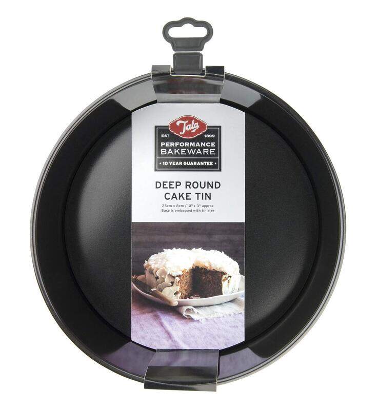 

Tala 25cm Performance Deep Cake Tin Loose Base, 10A10703, Black