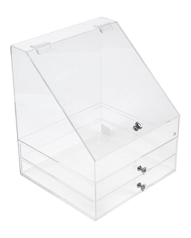 

Homesmiths Vanity Extra Large Deluxe Makeup Organizer, Clear