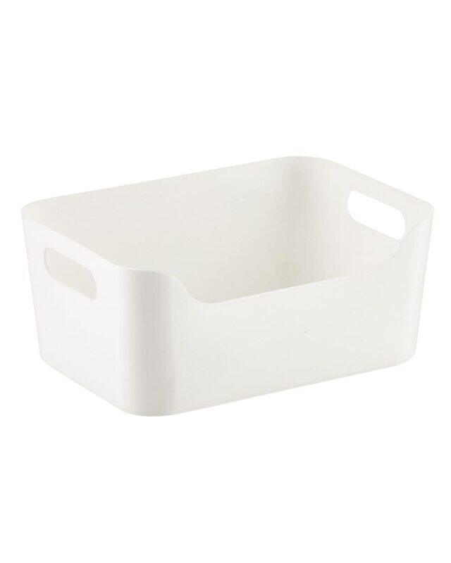 

Homesmiths Medium Multipurpose Storage Box, 6.5 x 9.5 x 4 Inch, White