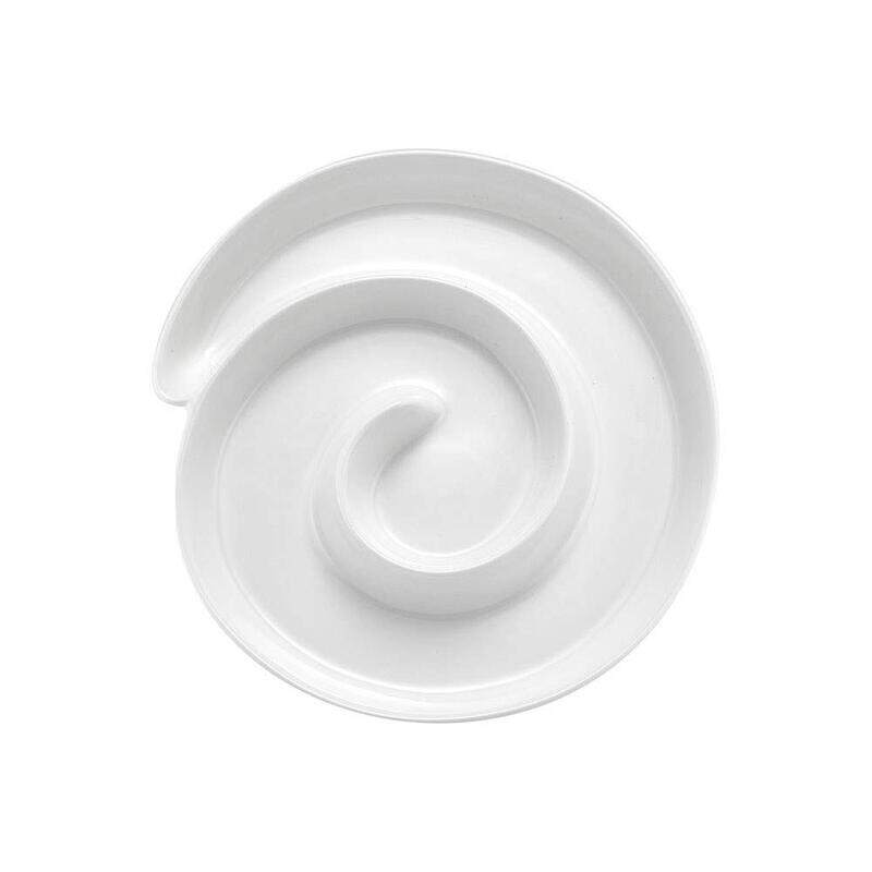 

Ladelle Round Classica Spiral Platter, White