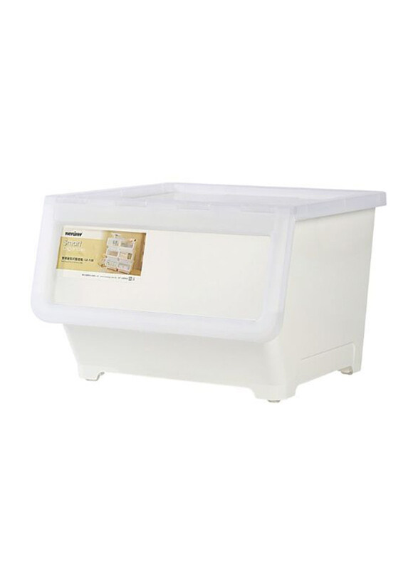 

Keyway 38L 2 Doors Stackable Storage Bin, White