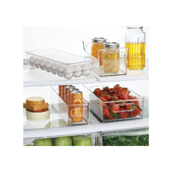 IDesign Fridge Bins Egg Holder, Large, Clear