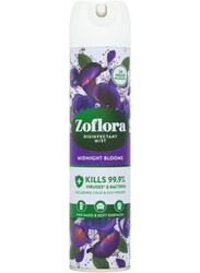 Zoflora Disinfectant Mist Midnight Blooms 300ml Aerosol Spray, Removes odour, Effective upto 24 Hours, eliminating bacteria and viruses.