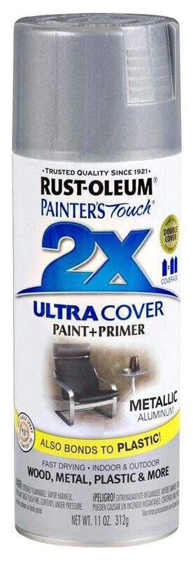 

Rust-Oleum Painter's Touchultra Cover2x, 12oz, Satin Aluminium