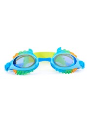 Bling2o Jurassic Hybrid Light Blue Kids Swim Goggles  Age +3, 100% silicone I latex-free I With uv protection I Anti-fog I with adjustable nose piece I comes with hard protective case.