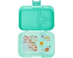 Yumbox Panino 4-Compartment Leakproof Bento Box Surf Green