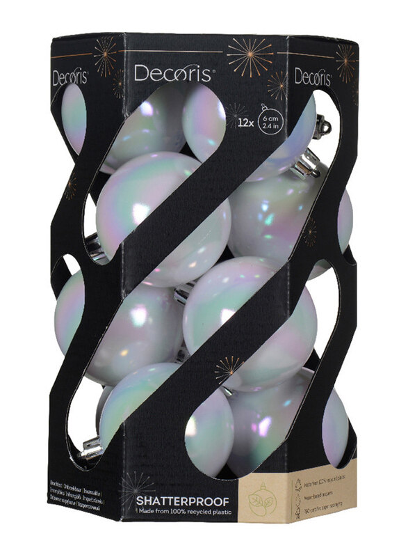 

Kaemingk Baubles Shatterproof, 6cm, White