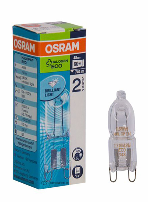 Osram G9 Capsule Lamp 48W, Clear