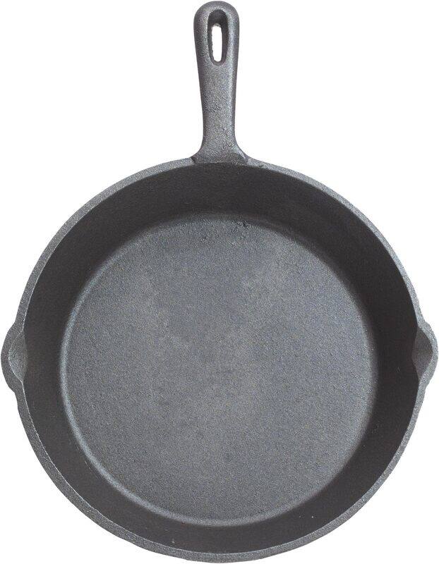 

Kitchencraft 24cm Round Deluxe Cast Iron Grill Pan, Black