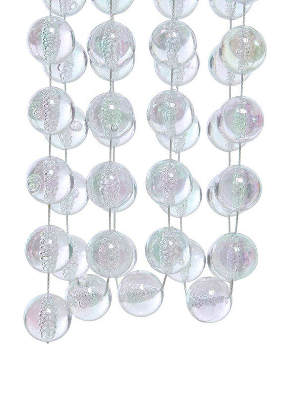 

Kaemingk Bead Garland Xxl Plastic Shiny, Clear/Iris