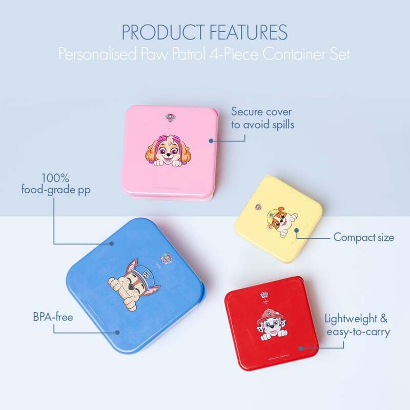 Little AI Paw Patrol 4-piece container set