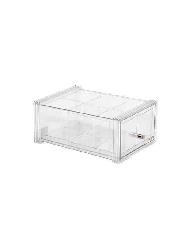 

Homesmiths Slide Multipurpose Box with 6 Small Boxes, 12 x 20.5 x 12.6 cm, Clear