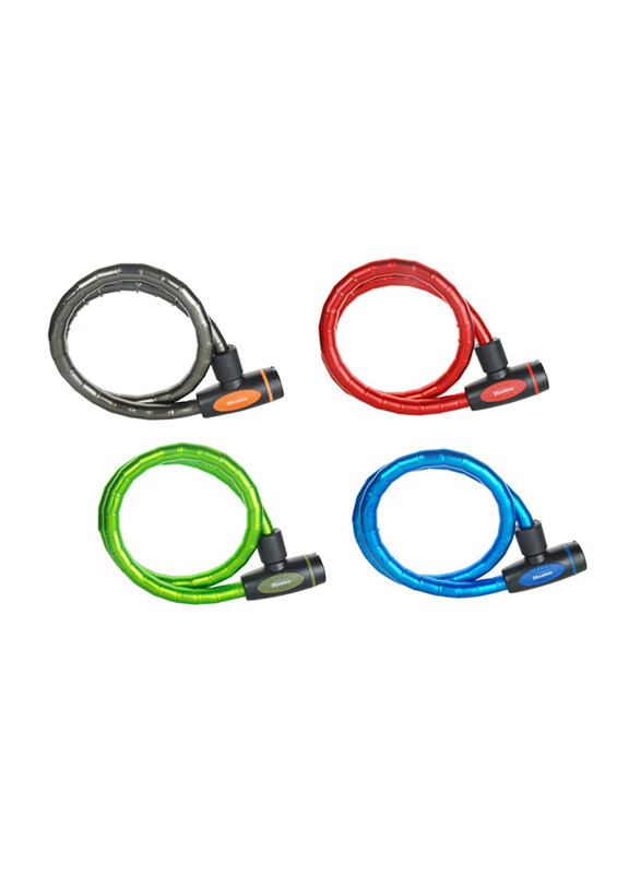 

Masterlock Master Lock Cable, Assorted Colors, 1 Meter x 18mm, 4 Pieces