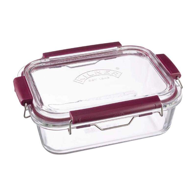 

Kilner Fresh Storage Stackable Glass Food Container, 1.4 Liters, Clear