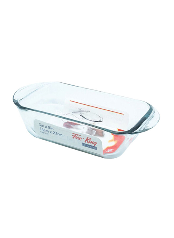 

Anchor Hocking 1.5Ltr Fire King Rectangle Loaf Dish, 28.96x13.97x7.87 cm, Clear