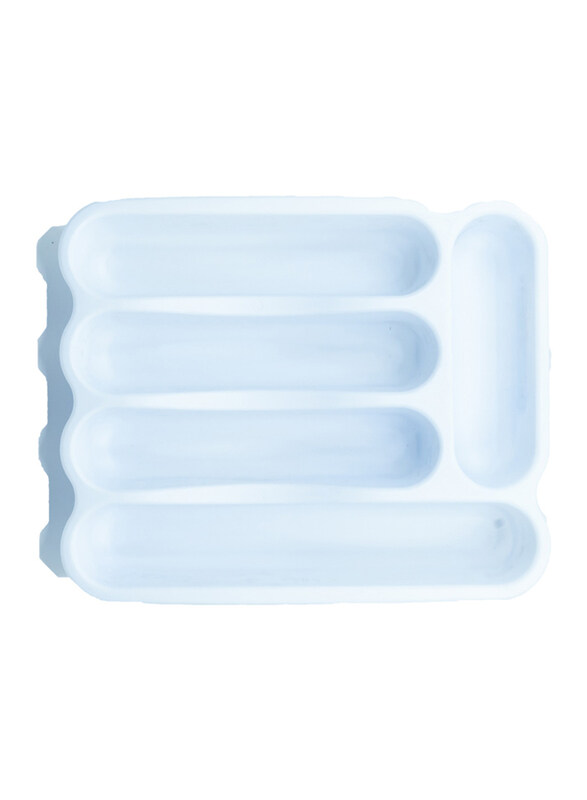 

Sterilite 5 Compartment Cutlery Tray, White