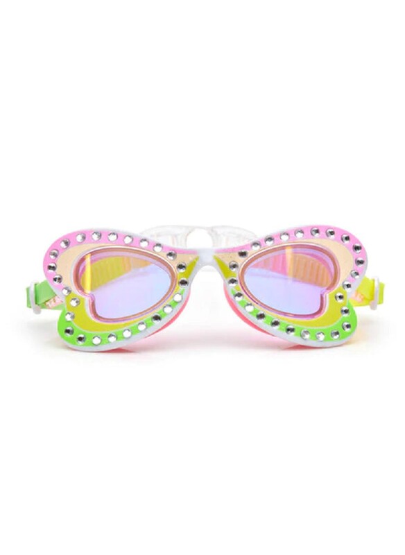 Bling2o Pink Lemonade Buttercup Kids Swim Goggles Age +3, 100% silicone I latex-free I With uv protection I Anti-fog I with adjustable nose piece I comes with hard protective case.