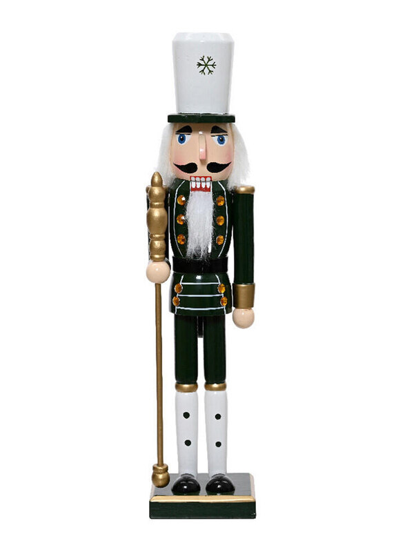 

Kaemingk Nutcracker Pinewood On Base, 38cm, Green