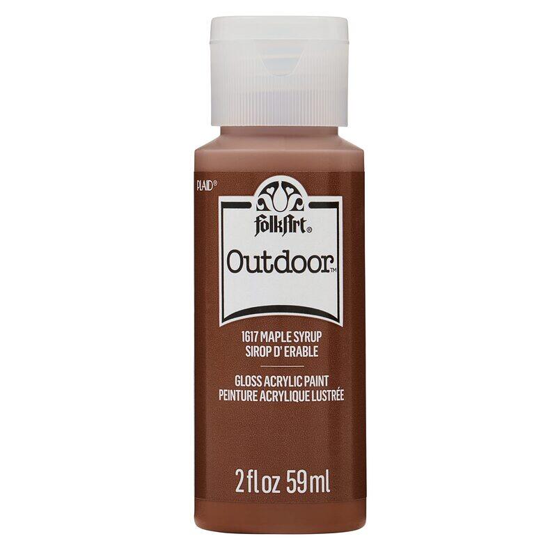 

Folkart Outdoor Brush Acrylic Paint, 59ml, Maple Syrup
