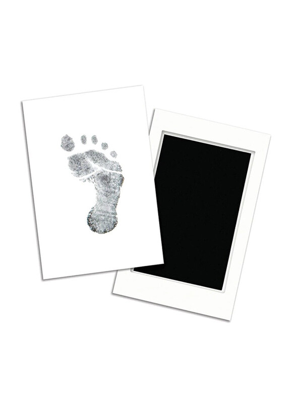 

Pearhead Clean-Touch Ink Pad Baby Print Photo Frame, Black