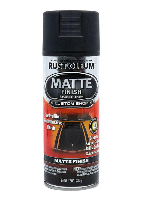 

Rust-Oleum Matte Black Auto Enamel, 340gm
