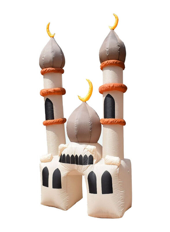 

Homesmiths Royal Brown Mosque Inflatable for Ramadan & Eid, White/Brown