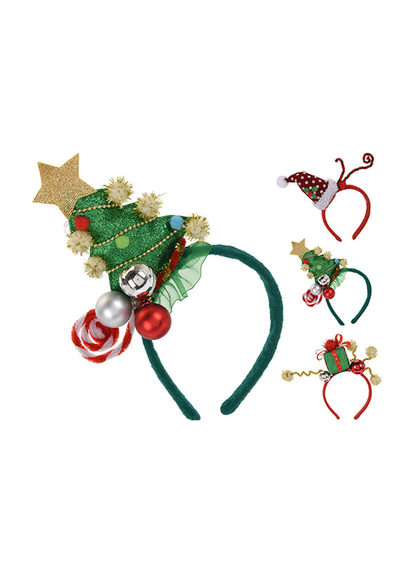 

Homesmiths Assorted Design Christmas Headbands Unisex, 23cm, Multicolor