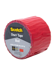 3M Scotch Duct Tape, 1.5 inch x 5 Yard, Red