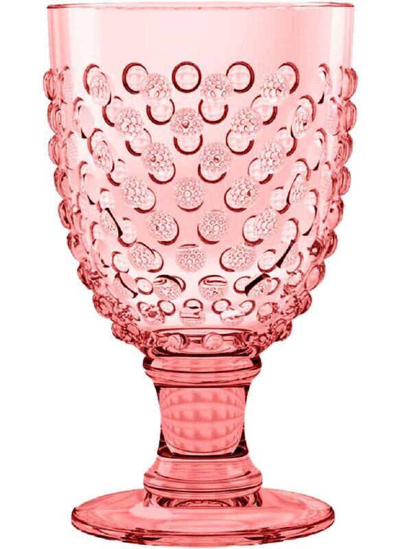 

TarHong 17oz Hobnail Goblet Drinkware Glass, Pink