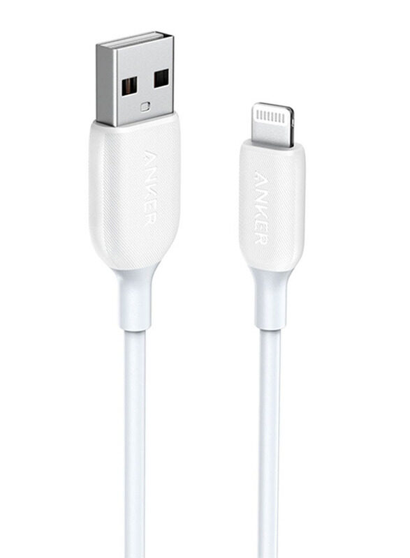 

Anker 3-Feet Powerline III Lightning Cable, USB Type A Male to Lightning for Apple Devices, White