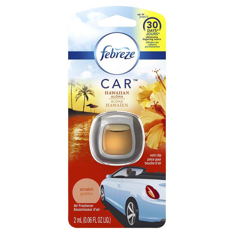 

Febreze Car Vent Clip Hawaiian Aloha Air Freshener, 2ml