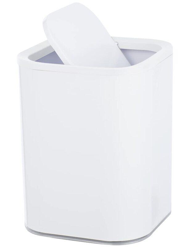 

Wenko Oria Waste Bin with Swing Cover, 19.5 x 19.5 x 25 cm, White