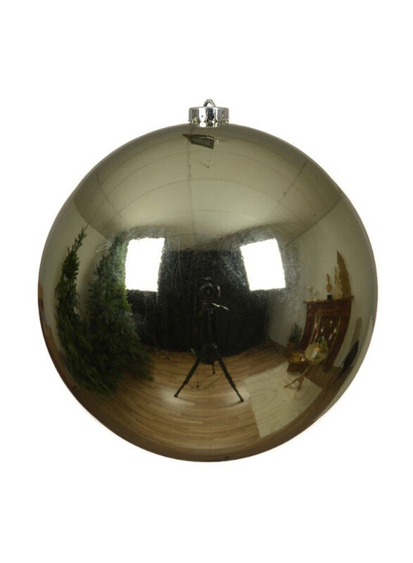 

Kaemingk Shatterproof Shiny Bauble, 14cm, Rosemary Green