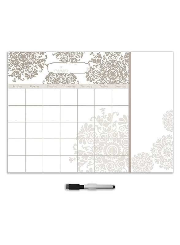 

Brewster Wall Pop's Kolkata Monthly Dry Erase Calendar Decal, Multicolor