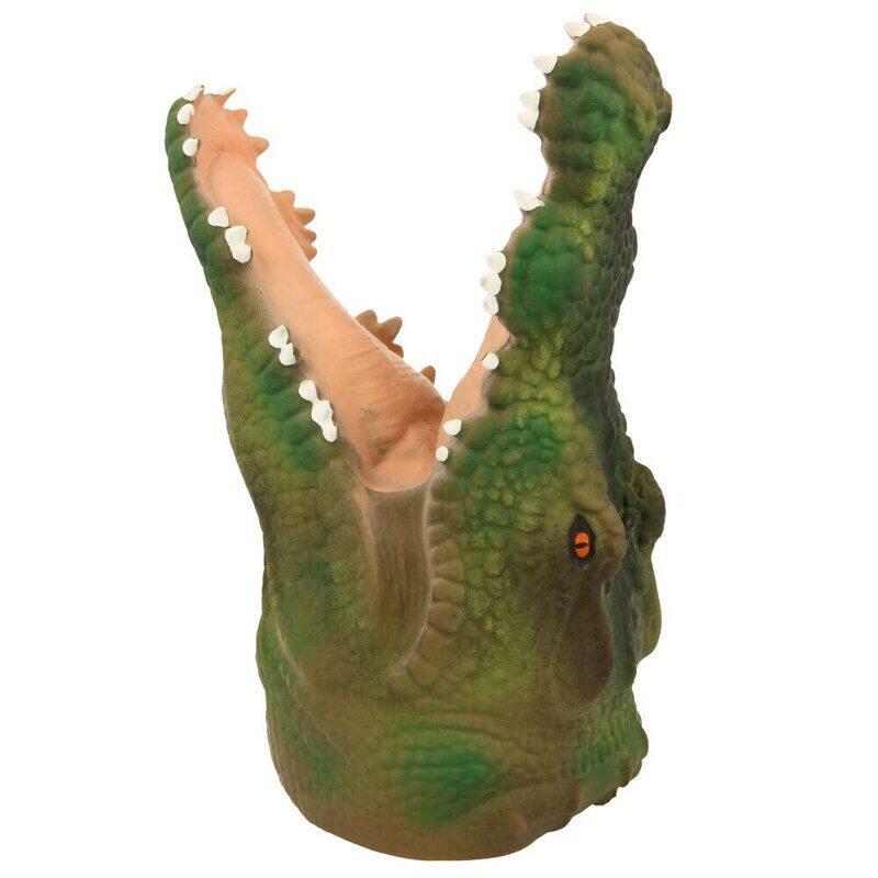 

Keycraft 12cm Fumfings Animal Crocodile Handpuppet Fun Hand Play Props Toys, Green, Age 3+ Years